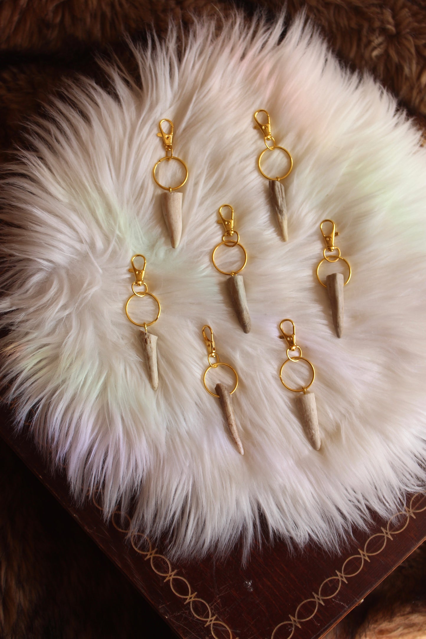 Antler Spike Keychains