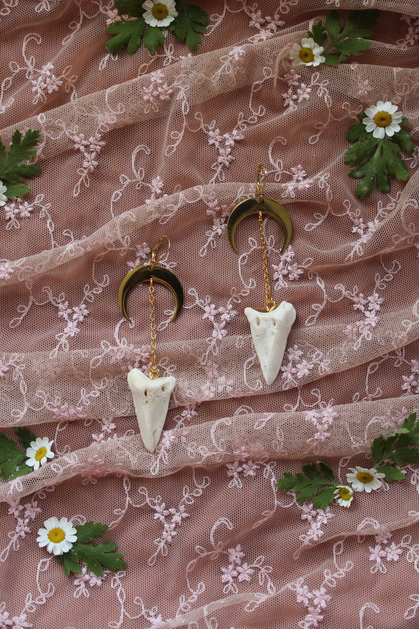 Deer Toe Spike Drop Earrings GP