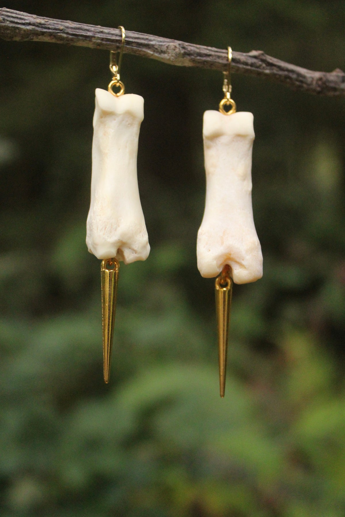 Elk Toe Spike Earrings