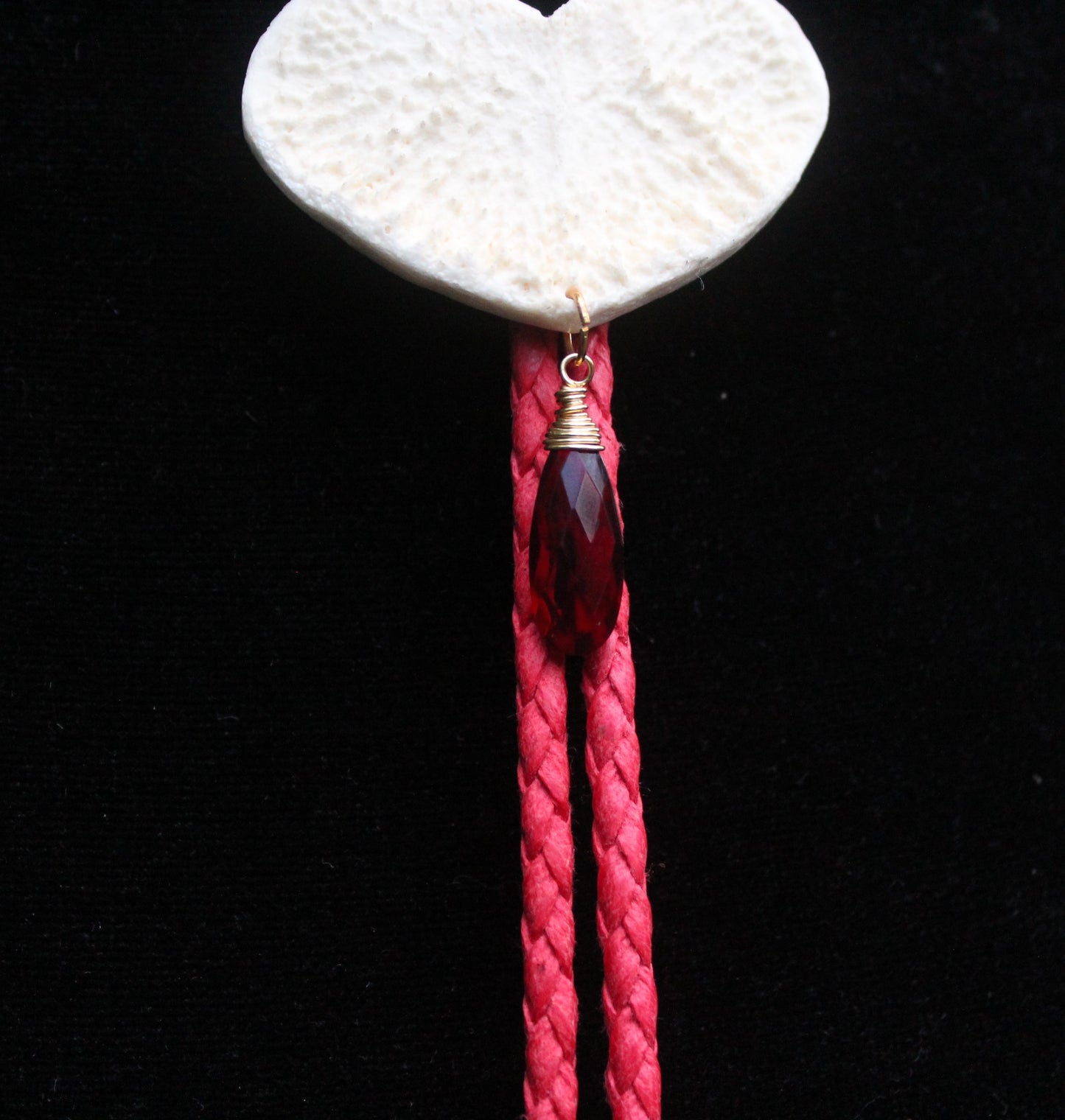 Bleeding Heart Bolo Tie