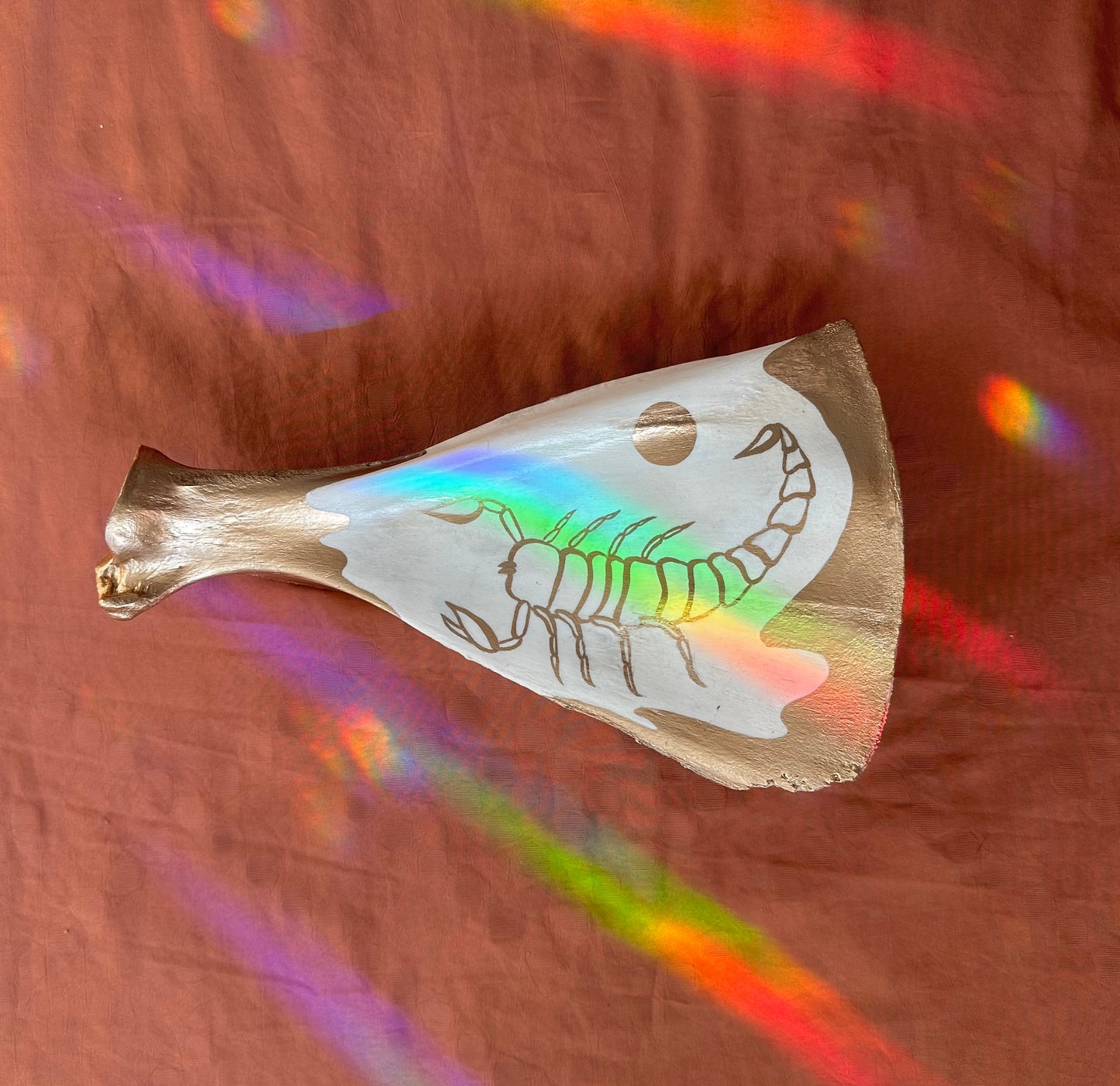 Hand Painted Elk Scapula