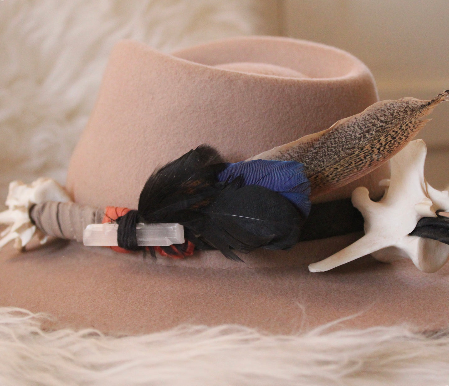 Rancher Hat & Custom Feathered Strap