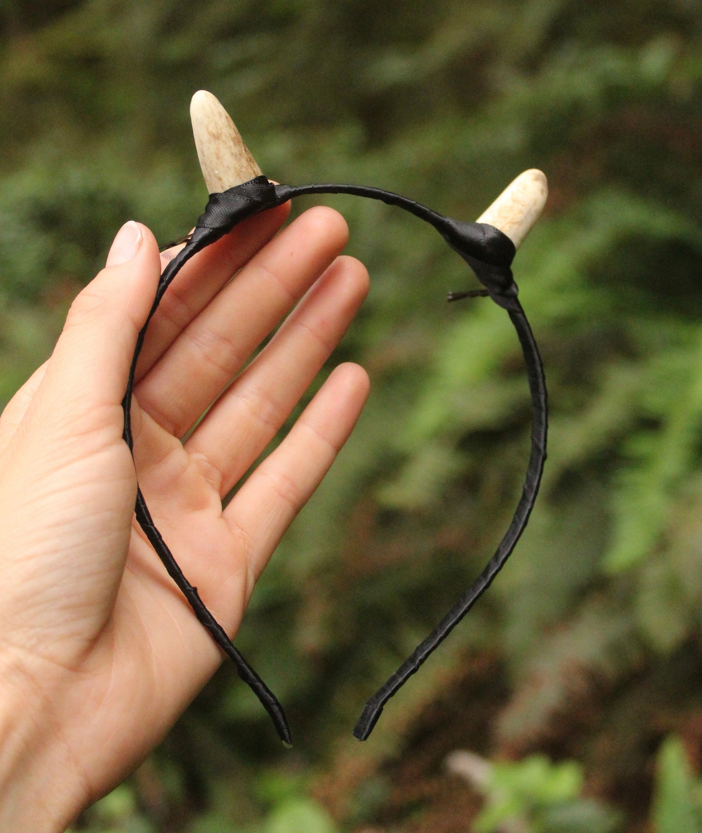 Elk Antler Tip "Horn" Headband