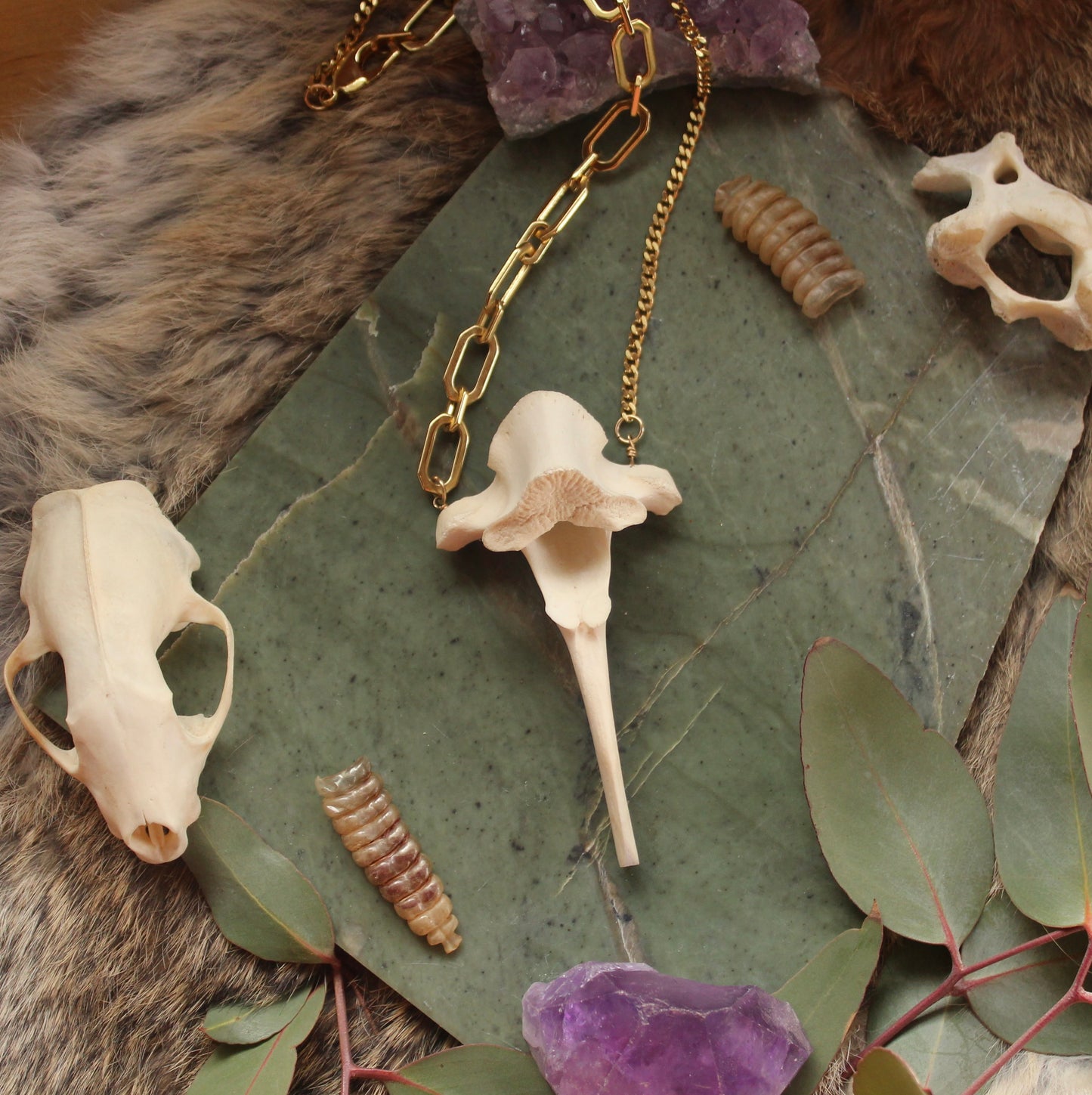 GF Deer Vertebrae Necklace