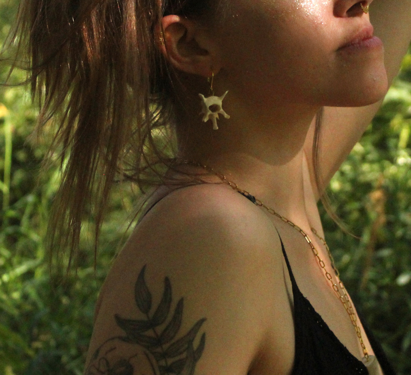 Raccoon Vertebrae Earrings