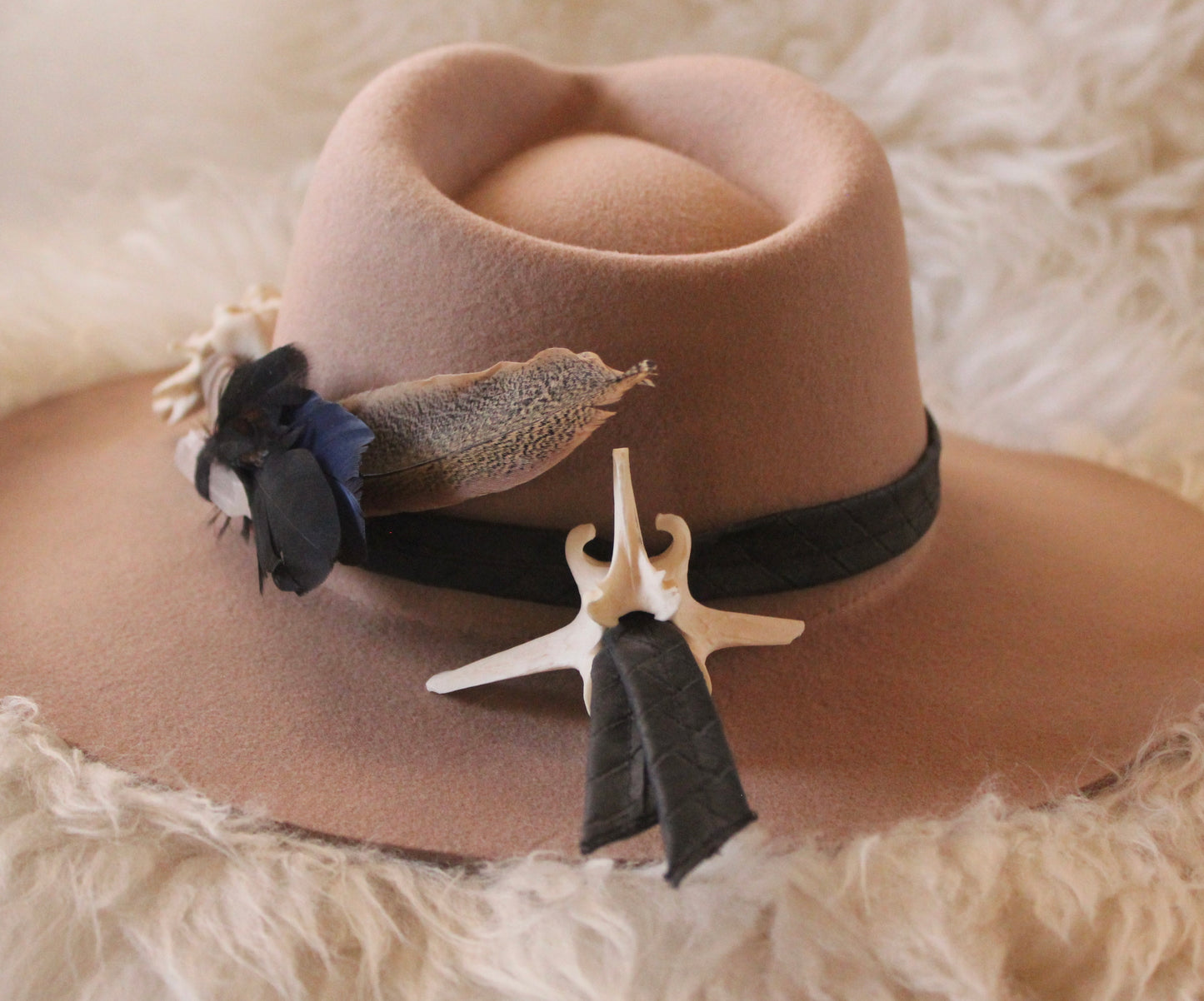 Rancher Hat & Custom Feathered Strap