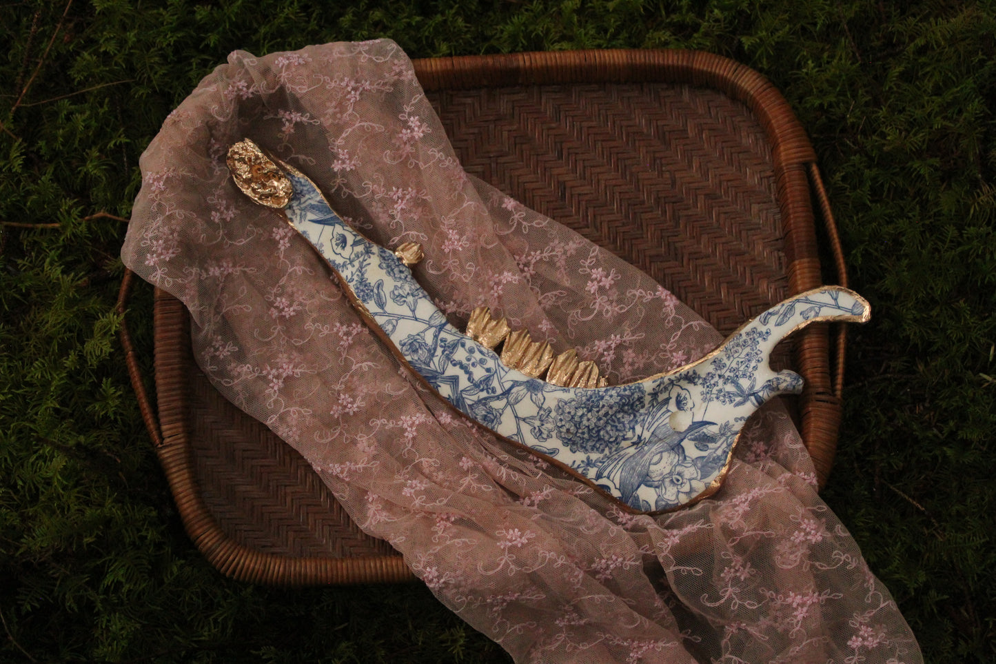 ‘Porcelain’ Floral Elk Jaw