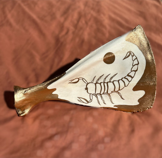 Hand Painted Elk Scapula