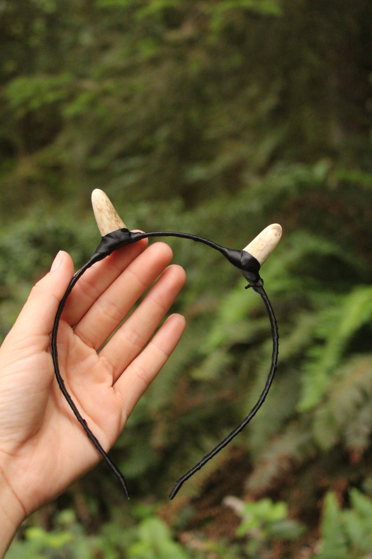 Elk Antler Tip "Horn" Headband