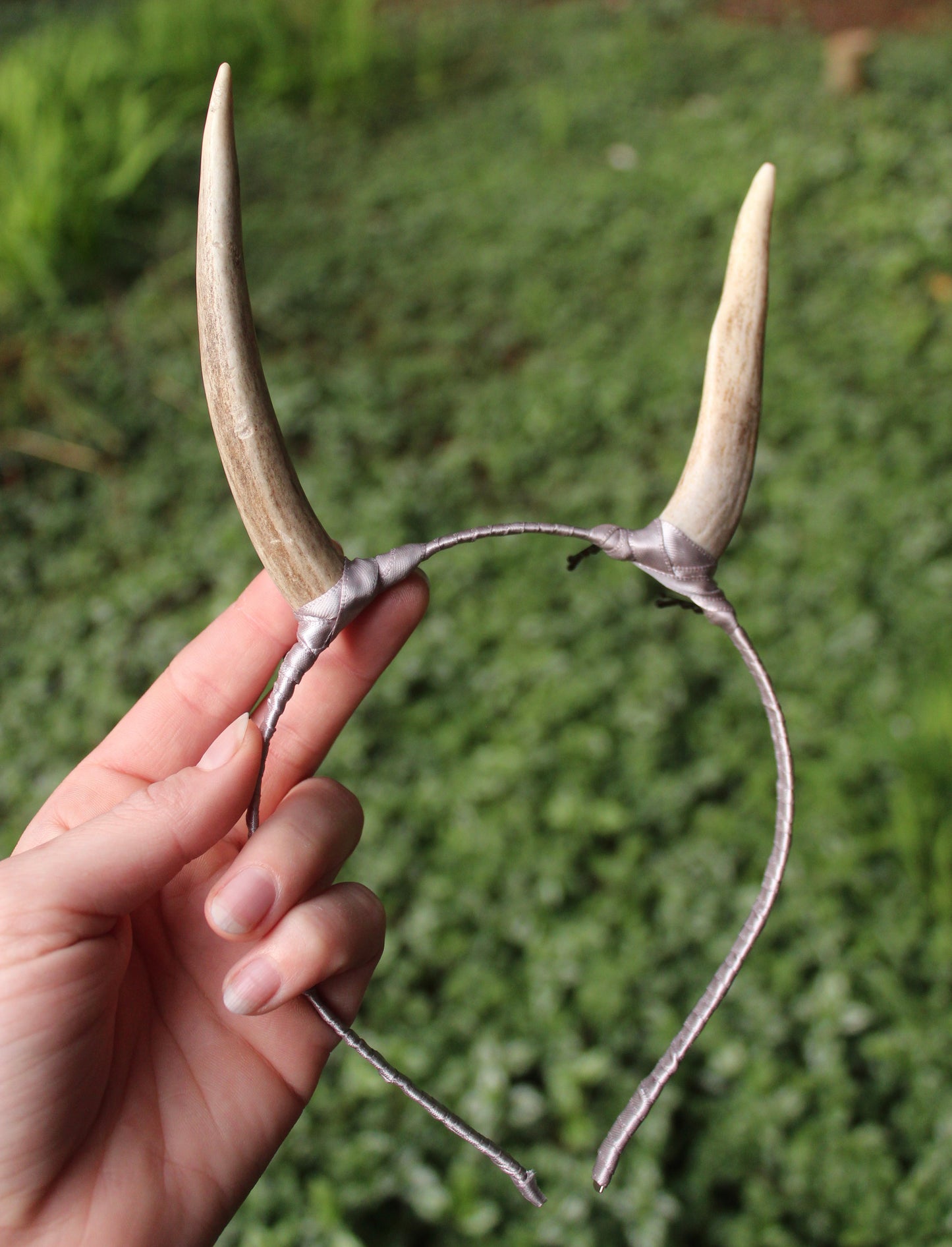 Silver Wrapped Horn Headband