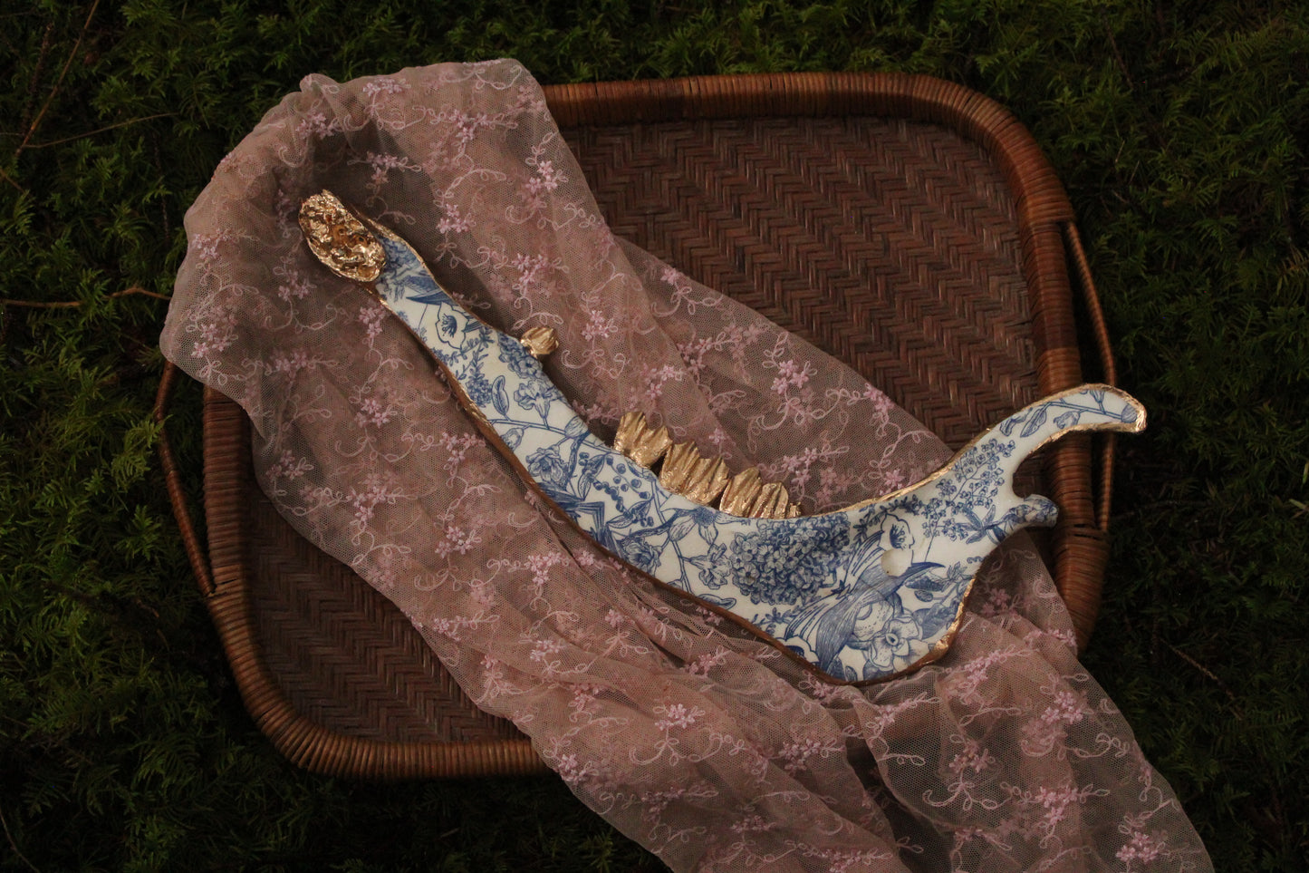 ‘Porcelain’ Floral Elk Jaw