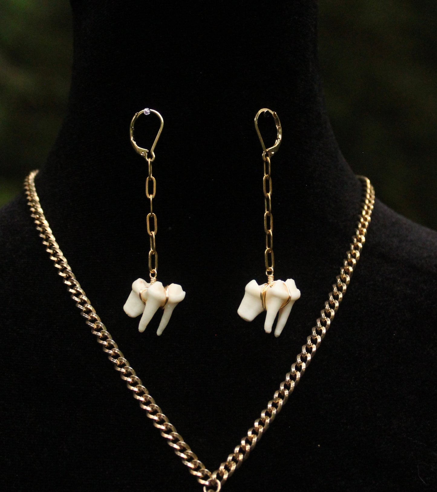 Coyote Molar Drop Earrings