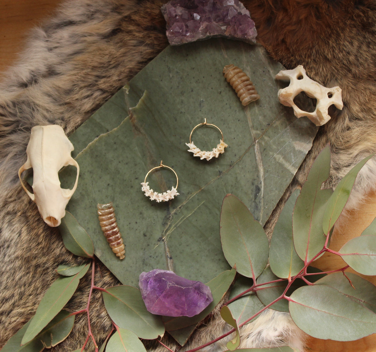 GF Rattlesnake Spine Hoops