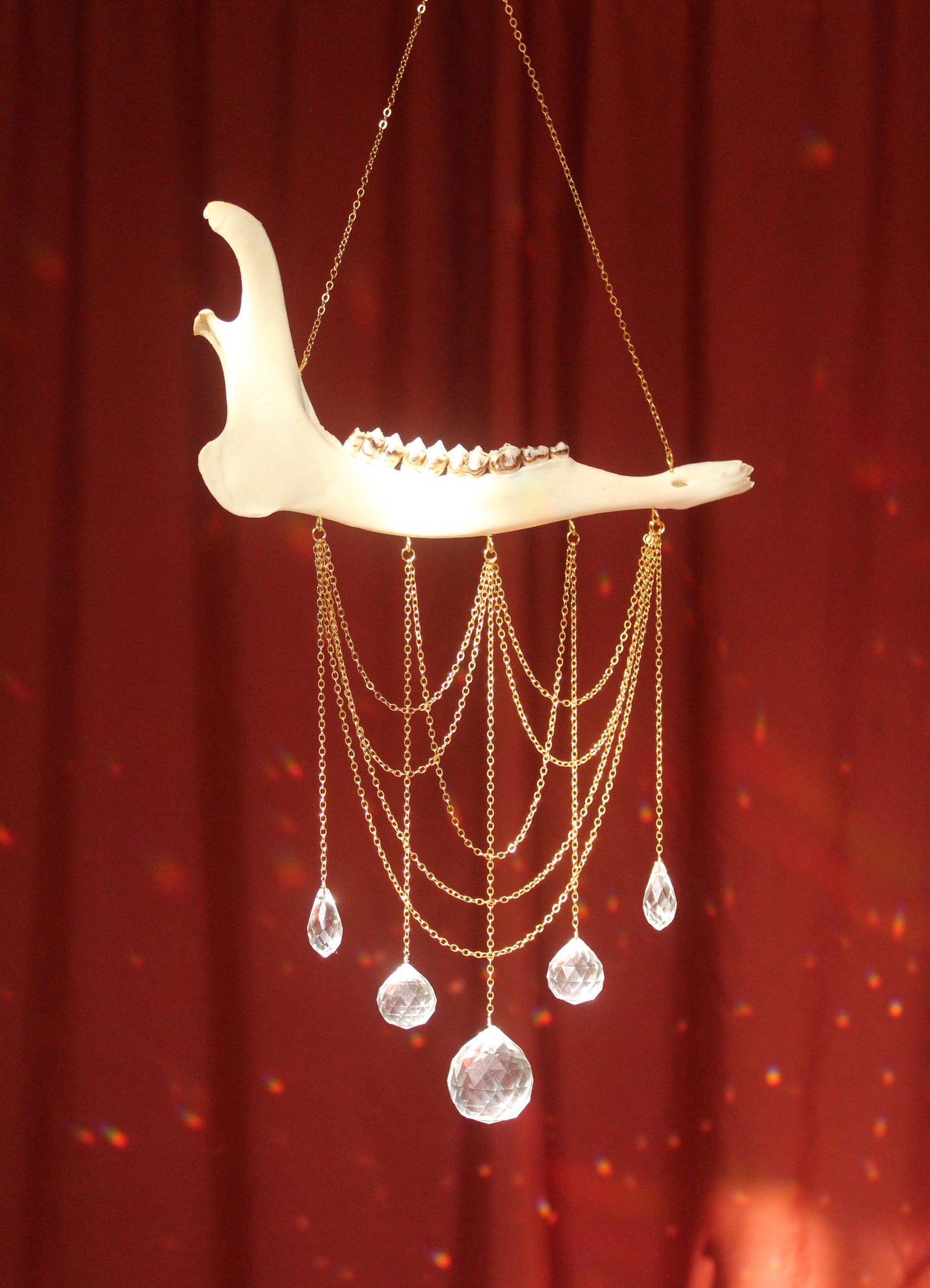 Deer Jaw Chandelier Suncatcher