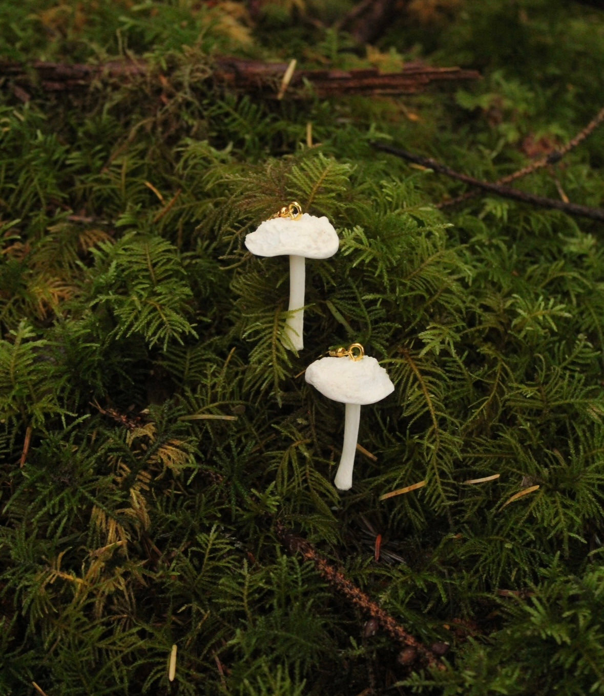 Deer Bone Mushroom Earrings GP
