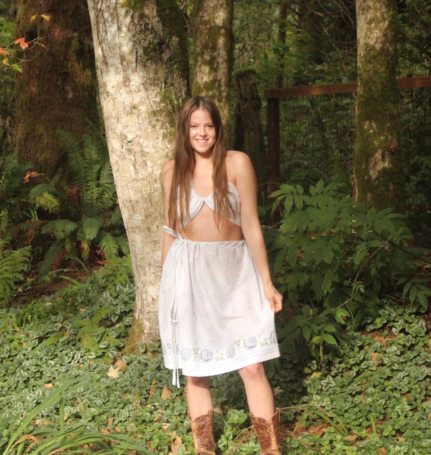 Blue Floral Set *Skirt Only*