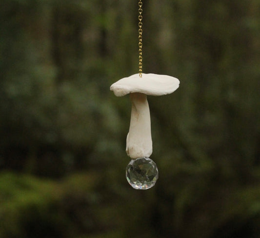 Elk Bone Mushroom Suncatcher