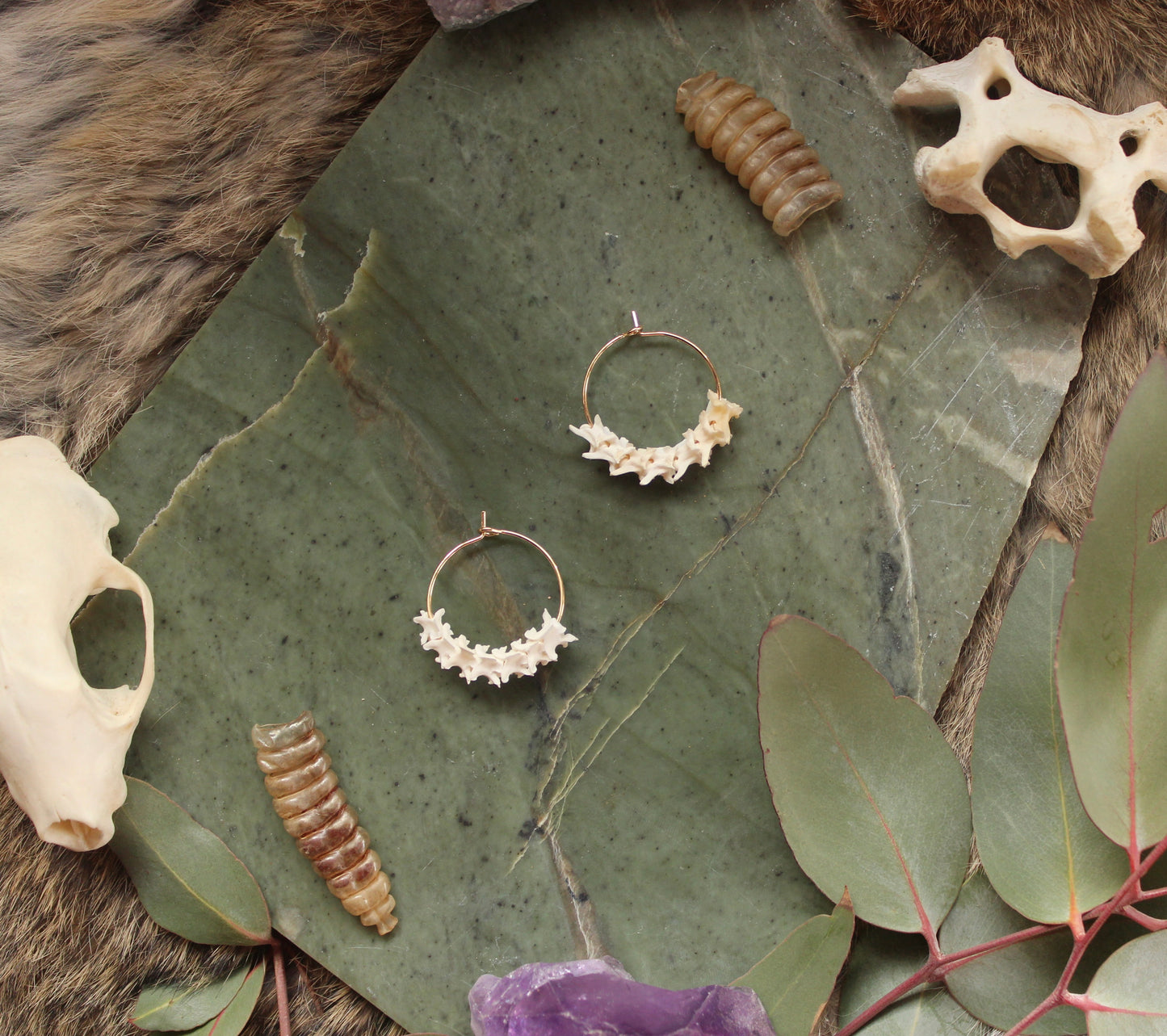 GF Rattlesnake Spine Hoops