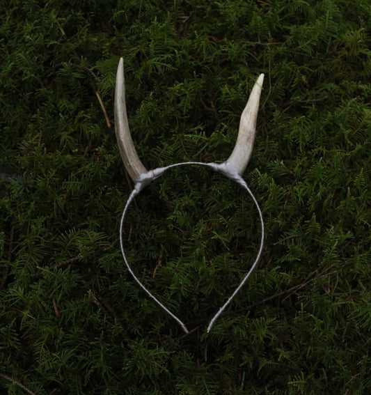 Silver Wrapped Horn Headband