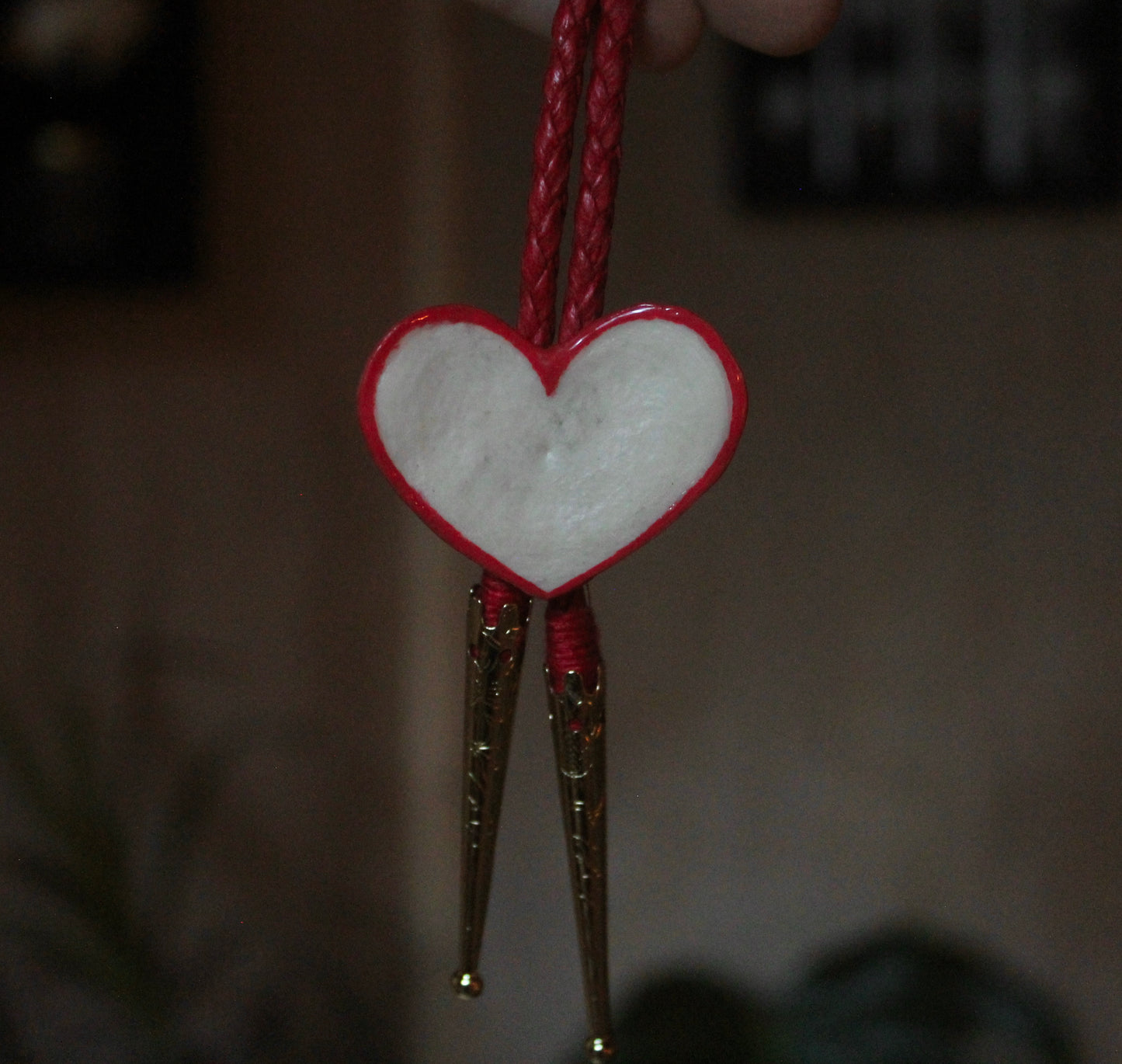 Red Heart Bolo Tie
