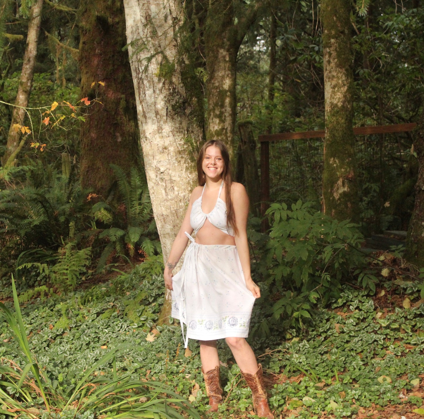 Blue Floral Set *Skirt Only*