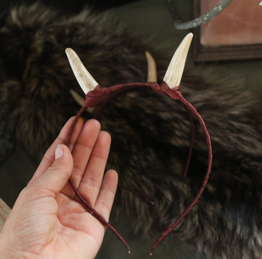 Brown Antler Horn Head Bands