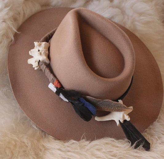 Rancher Hat & Custom Feathered Strap