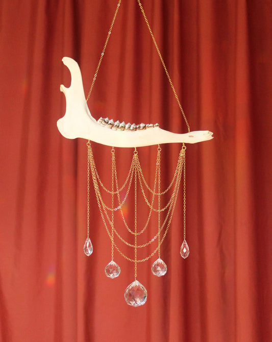 Deer Jaw Chandelier Suncatcher