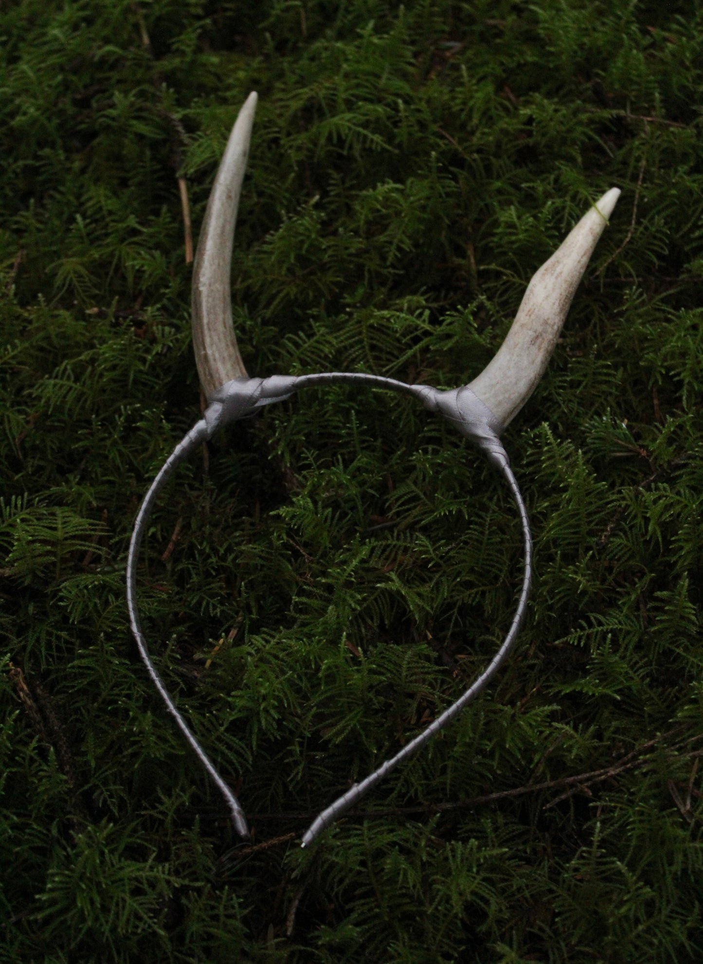 Silver Wrapped Horn Headband