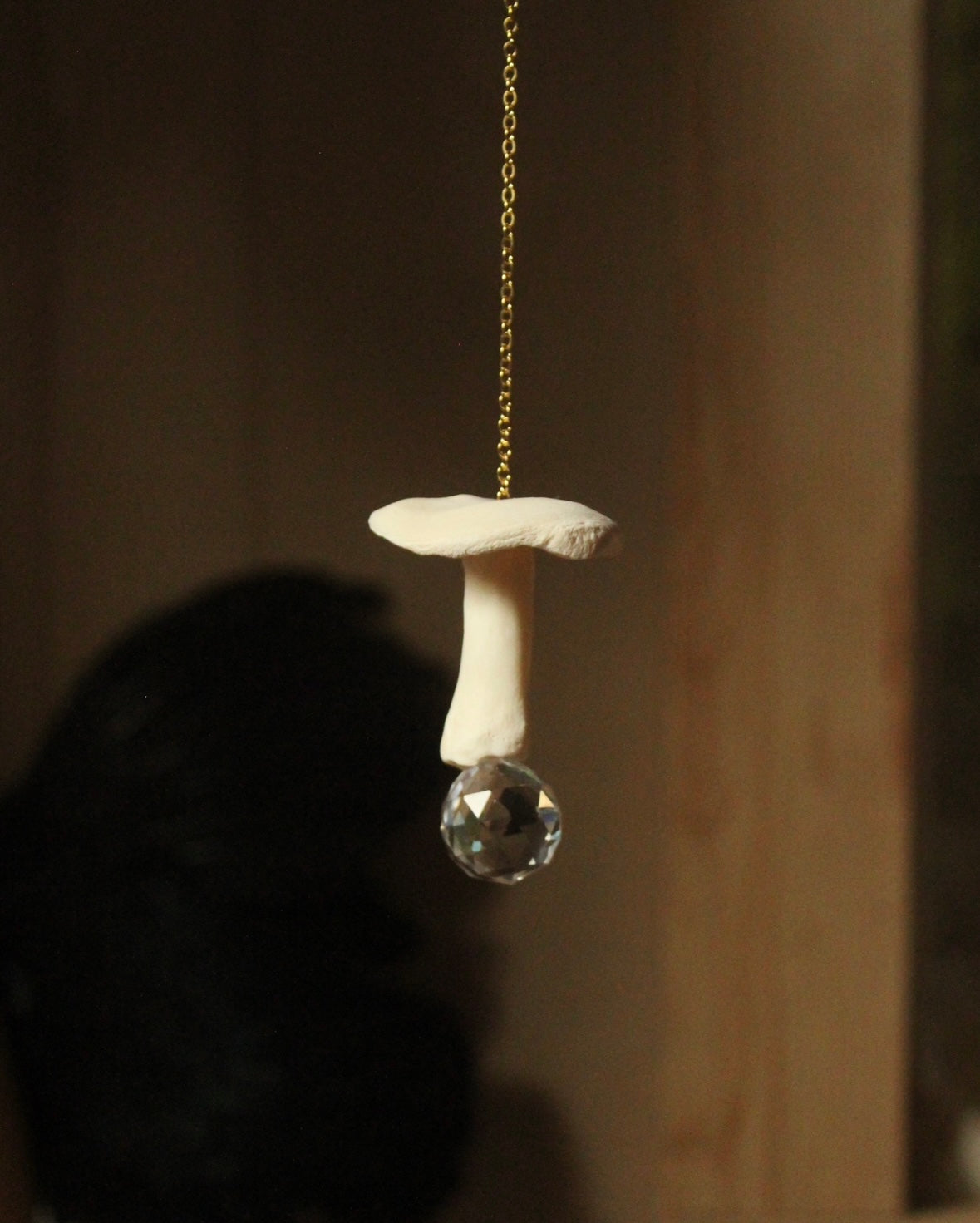 Elk Bone Mushroom Suncatcher
