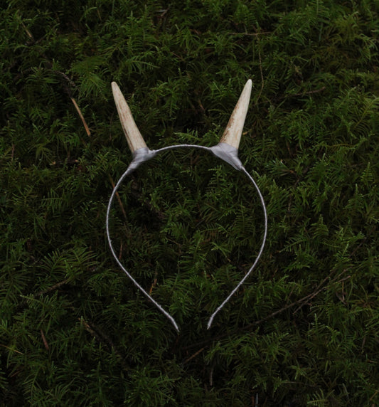 Silver Wrapped Horn Headband