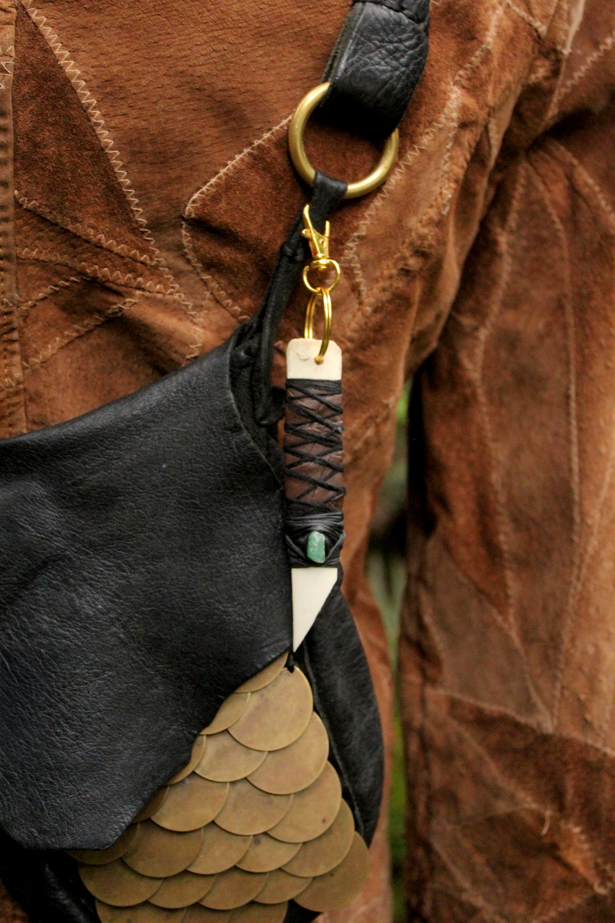 Elk Rib & Aventurine Stabber