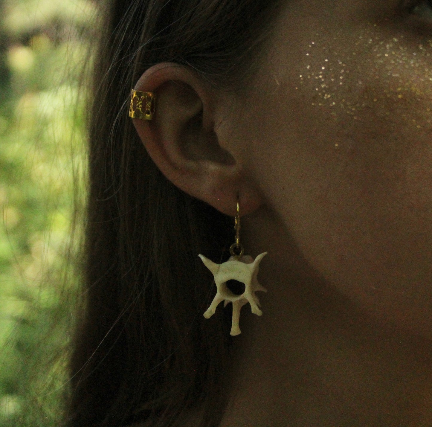 Raccoon Vertebrae Earrings