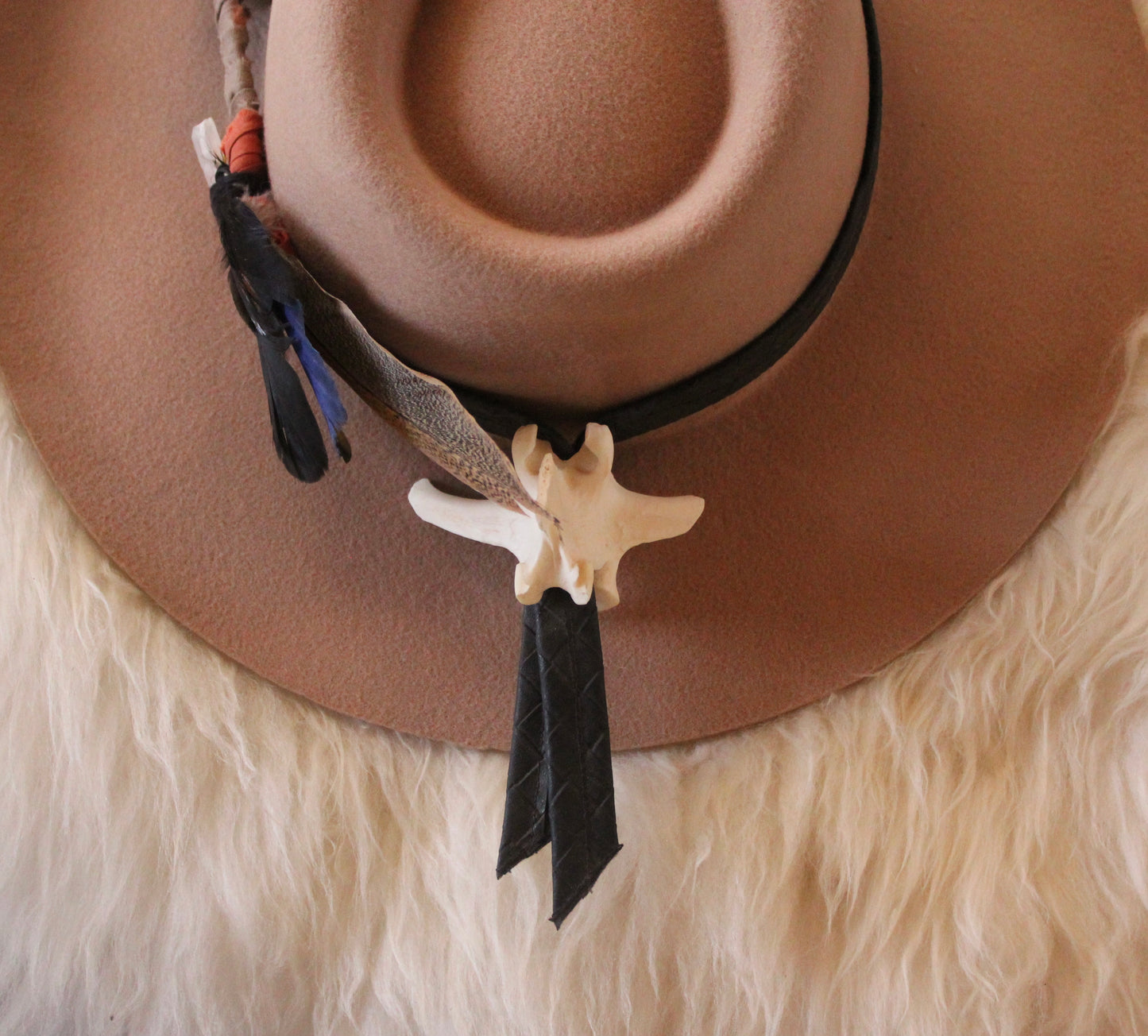 Rancher Hat & Custom Feathered Strap